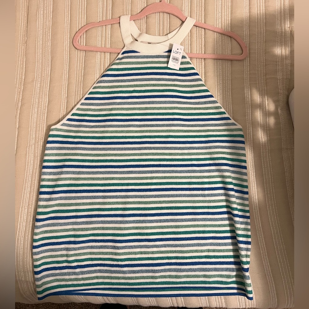Thin sweater like halter top